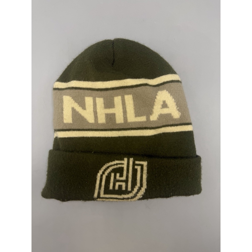 NHLA National Hardwood Lumber Association Beanie Hat Made In USA Capmerica Green
